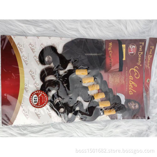 First Beauty human hair bundles and closure set Cabelo 8 piece set bundles with closure hair bundles product set